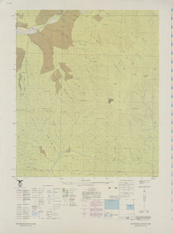 Guangualí 320730 - 711500 [material cartográfico] : Instituto Geográfico Militar de Chile.