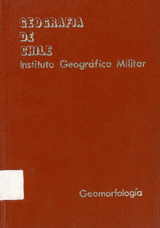 Geomorfología Reinaldo Börgel Olivares.
