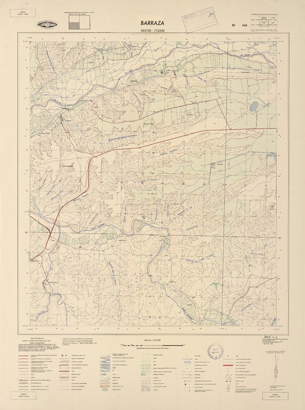 Barraza 303430 - 712230 [material cartográfico] : Instituto Geográfico Militar de Chile.