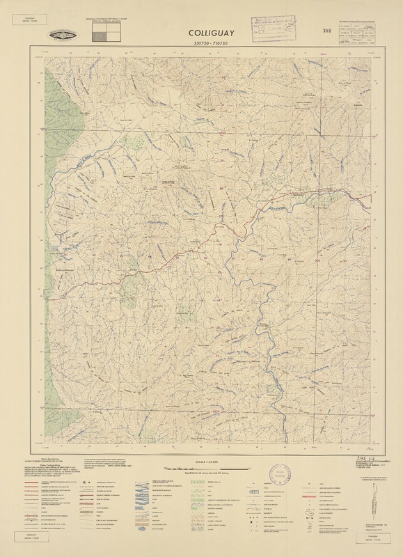 Colliguay 330730 - 710730 [material cartográfico] : Instituto Geográfico Militar de Chile.