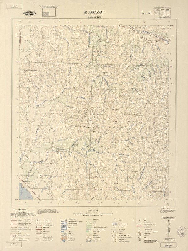 El Arrayán 320730 - 712230 [material cartográfico] : Instituto Geográfico Militar de Chile.