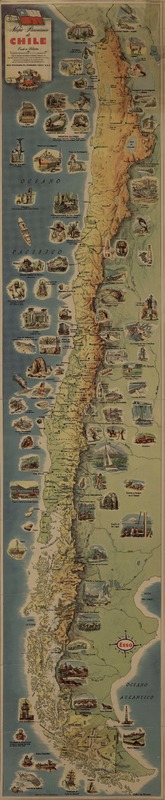 Mapa panorámico de Chile  [material cartográfico].