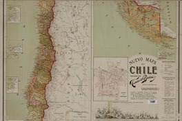 Nuevo mapa de Chile  [material cartográfico] publicado por Tornero y Bertini : redactado por P. Amadei.