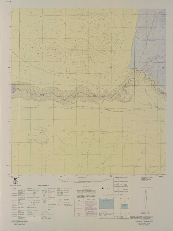 Calate 212230 - 594500 [material cartográfico] : Instituto Geográfico Militar de Chile.