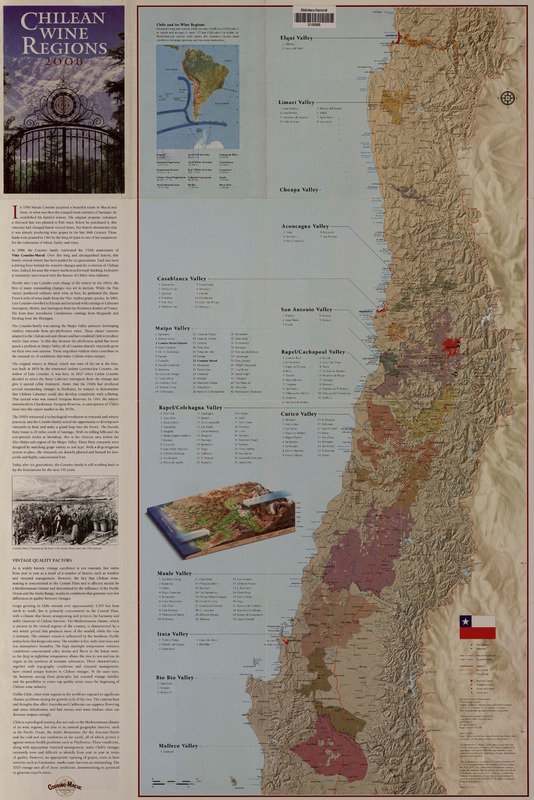 Chilean wine regions 2008  [material cartográfico] editor: Margaret Snook.