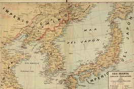 Asia Oriental conflicto RusoJaponés [material cartográfico] : mapa publicado por la Oficina de Informaciones Técnicas de la Armada; Gs. Lagnier, plumista Litógrafo.