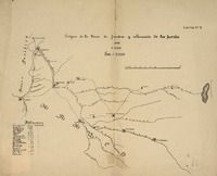 Croquis de la línea de frontera y ubicación de los fuertes en 1800  [material cartográfico].