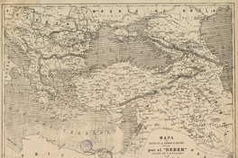 Mapa del teatro de la Guerra de oriente publicado por el "Deber" Diario de Valparaíso. [material cartográfico] :