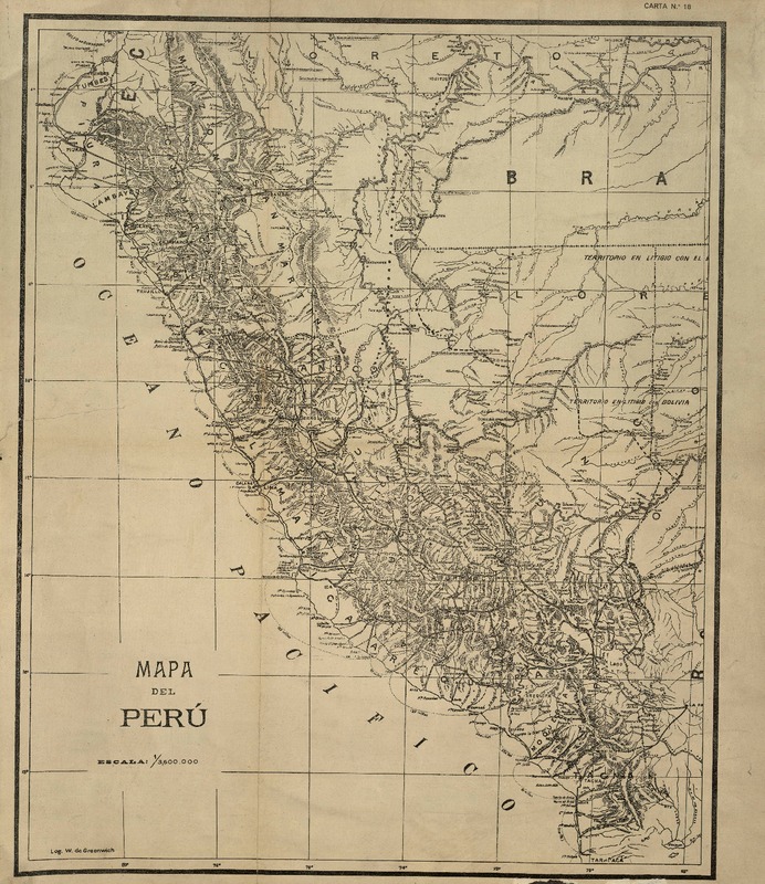 Mapa del Perú  [material cartográfico]