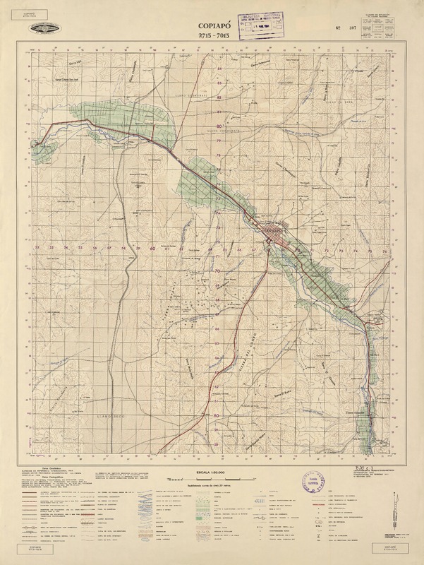 Copiapó 2715 - 7015 [material cartográfico] : Instituto Geográfico Militar de Chile.