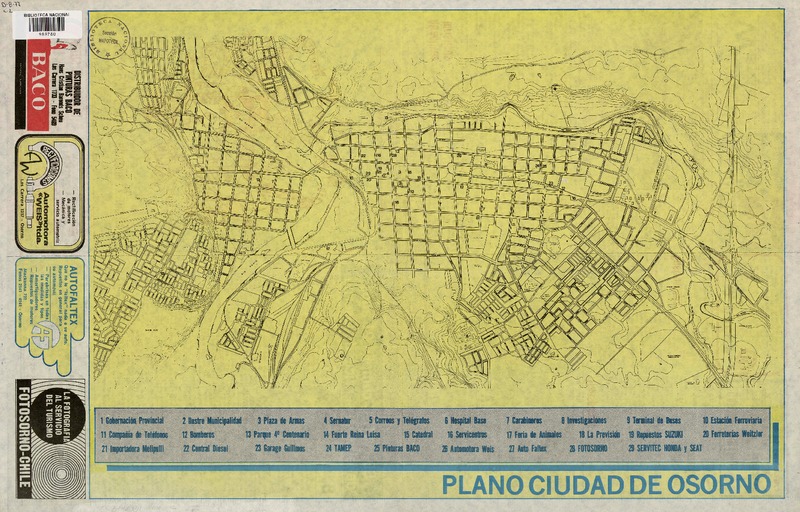 Plano ciudad de Osorno  [material cartográfico]