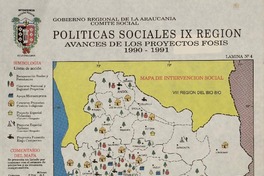 Políticas sociales IX Región  [material cartográfico] Gobierno Regional de la Araucanía. Comité Social.