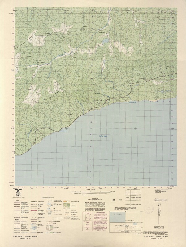 Concordia 531500 - 694500 [material cartográfico] : Instituto Geográfico Militar de Chile.