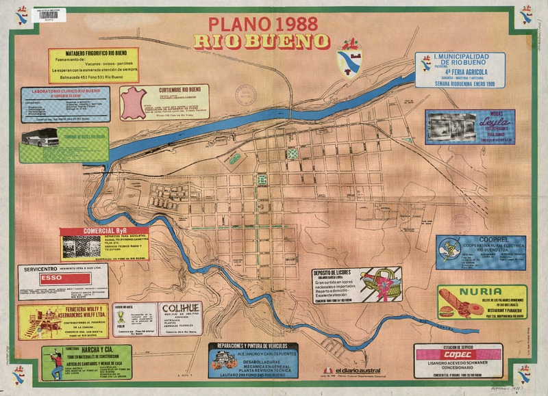 Plano 1988 Río Bueno  [material cartográfico]