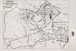 Comuna de Pudahuel mapa esquemático [material cartográfico] : I. Municipalidad de Pudahuel Dirección de Obras Municipales Departamento de Informaciones Geográficas.