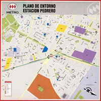 Plano de entorno Estación Pedrero  [material cartográfico] [Dirección General de Metro]