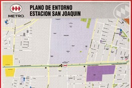 Plano de entorno Estación San Joaquín  [material cartográfico] [Dirección General de Metro]