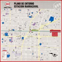 Plano de entorno Estación Irarrázabal  [material cartográfico] [Dirección General de Metro]