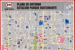 Plano de entorno Estación Parque Bustamante  [material cartográfico] [Dirección General de Metro]