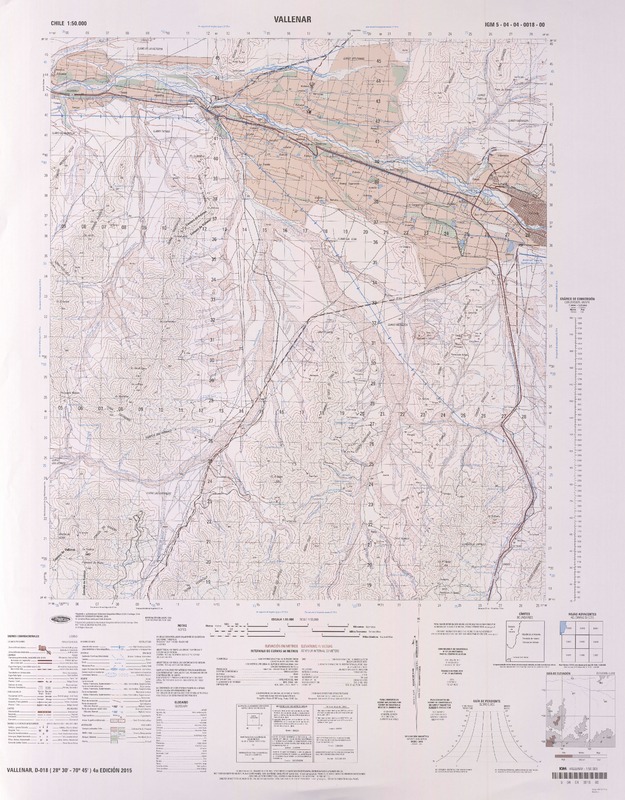 Vallenar  [material cartográfico] Instituto Geográfico Militar.
