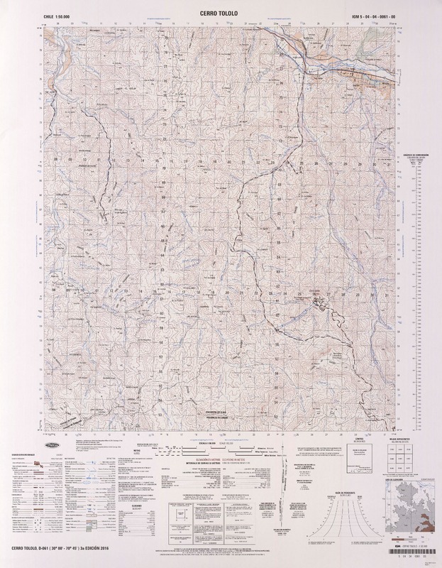 Cerro Tololo  [material cartográfico] Instituto Geográfico Militar.