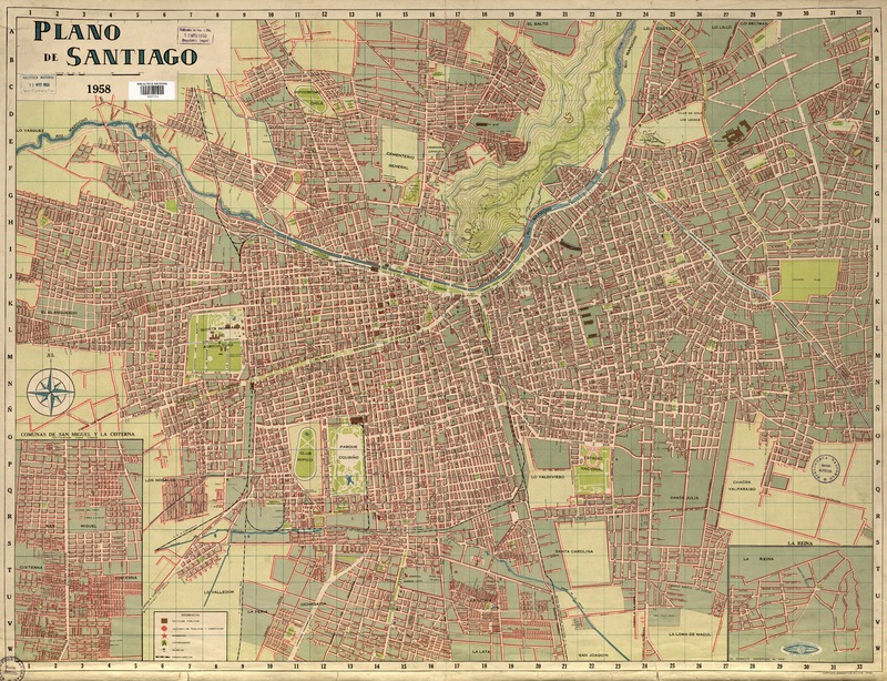 Plano de Santiago  [material cartográfico] Instituto Geográfico Militar.