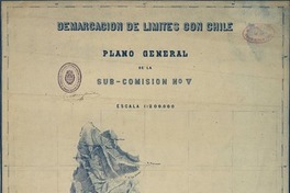 Demarcacion de límites con Chile plano general de la Sub-Comisión [Argentina] no. V. [material cartográfico] :