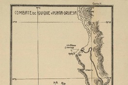 Combate de Iquique y Punta Gruesa  [material cartográfico].