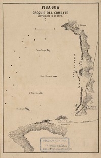 Pisagua croquis del combate, noviembre 2 de 1879. [material cartográfico] :