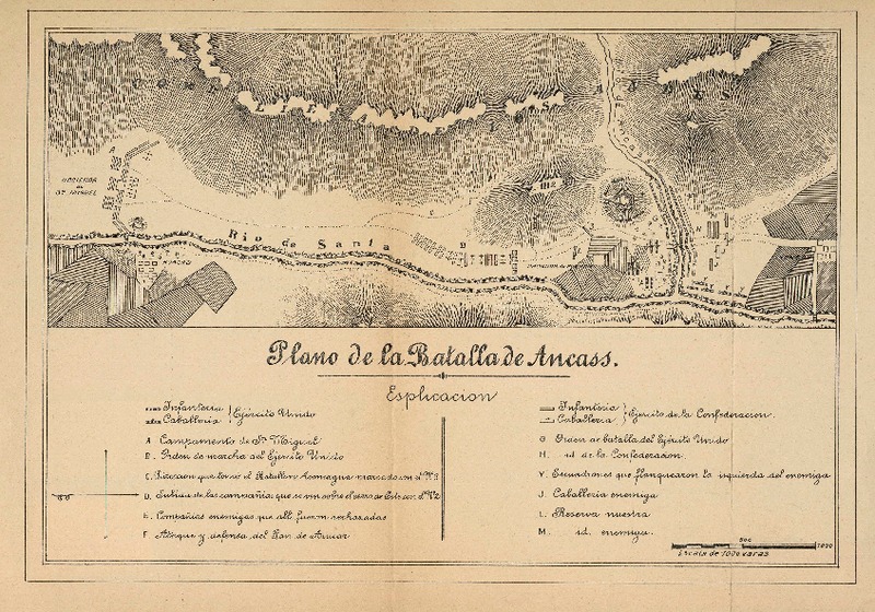 Plano de la Batalla de Ancass  [material cartográfico].