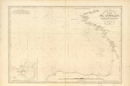 Carte générale du Golfe de Gascogne comprenant les cótes occidentales de France et les cótes septentrionales d'Espagne [material cartográfico] : Robiquet Entrepositaire des Cartes Marines.