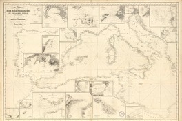 Carte générale de la Mer Méditerranée et de la Mer Noire partie occidentale [material cartográfico] : d'après Gauttier, Berard, Smyth, Copeland, Graves &a. par Robiquet, Hydrographie.