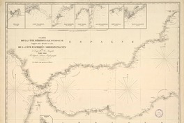 Carte de la côte méridionale d'Espagne comprise entre Alicante et Cadix de la côte d'Africa correspondante [material cartográfico] : par le Cap. W. H. Smyth.