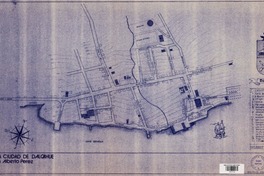 Plano de la ciudad de Dalcahue  [material cartográfico] Alcalde,Juan Alberto Pérez.