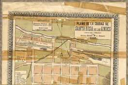 Plano de la ciudad de Santa Rosa de Los Andes  [material cartográfico] completado i publicado por Nicanor Boloña i W. L. Campino.