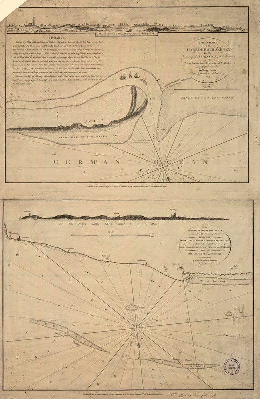 This Chart of the Harbour of Blakeney in the County of Norfolk is dedicated to the Merchants and Owners of Vessels employed in the Coasting Trade [material cartográfico] : by S. Watson, Blakeney; Downes sculp.