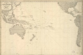 Carte Générale de L'Océan Pacifique  [material cartográfico] dressée par C.A. Vincendom Dumoulin, Ingénieur de la Marine.