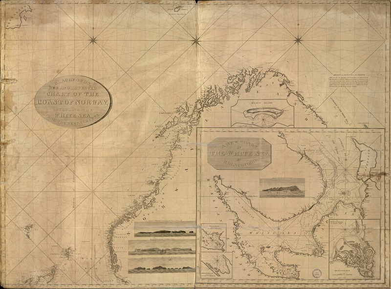 Blachford's, new and improved chart of the Coast Norway including the White Sea, from the best surveys. [material cartográfico] :