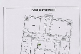 Biblioteca Nacional plano de evacuación. [dibujo técnico] :