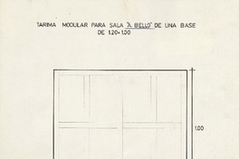[Diseño tarima modular Sala Cervantes y Sala Andrés Bello].