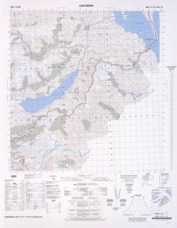 Lago Brown  [material cartográfico] Instituto Geográfico Militar.