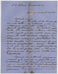 [Carta] 1866 marzo 28, Santiago [al] S. D. Álvaro Covarrubias