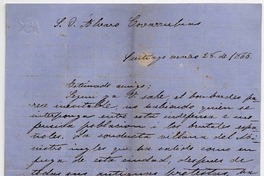 [Carta] 1866 marzo 28, Santiago [al] S. D. Álvaro Covarrubias