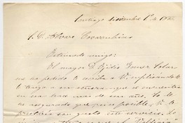 [Carta] 1866 diciembre 1, Santiago [al] S. D. Alvaro Covarrubias