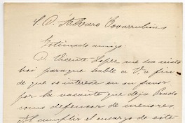[Carta] 1868 Nov[iembre] 7 [ Santiago] [a] D. Álvaro Covarrubias