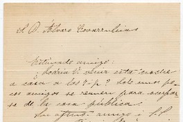 [Carta] 1870 Set[iembre] 27, [Santiago] [a] D. Álvaro Covarrubias