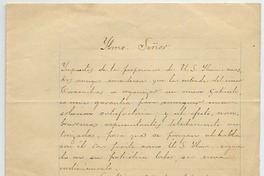 [Carta] 1890 Julio 30, Santiago Al Hmo y Rmo. Arzobispo de Santiago