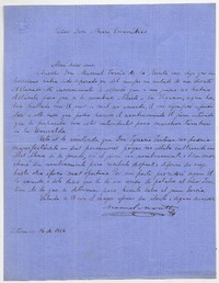 [Carta] 1864 Setiembre 14, [Santiago] [al] Señor Don Alvaro Covarrúbias