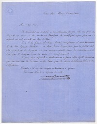 [Carta] [1864] [a] Álvaro Covarrubias