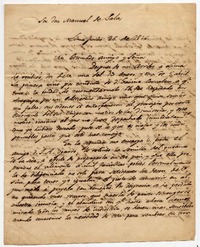 [Carta] 1826 junio 26, Lima [al] Sor. Don Manuel de Salas